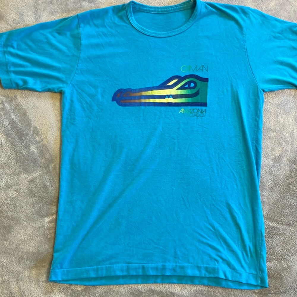 Vintage Rare Caiman Amazonia Ecuador T-Shirt Size Medium